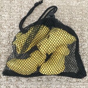 Yellow Dog Boots with Mesh Bag
